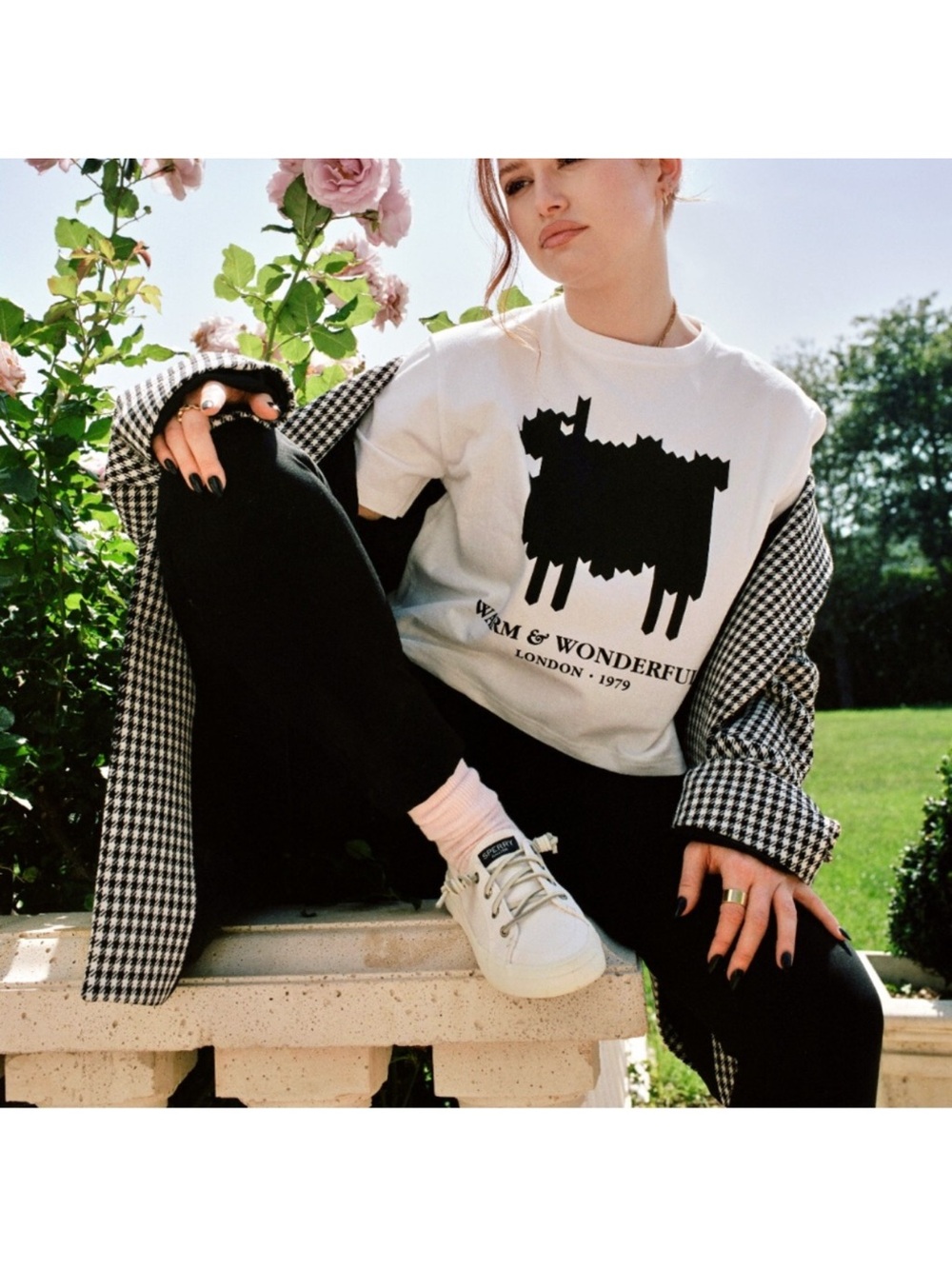 Warm & Wonderful White Cropped Crewneck Sweatshirt